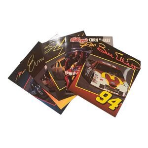 Lot of 5 1996 Napco Nascar 3 Holed Punched Folders 9 1/4 X 11 3/4